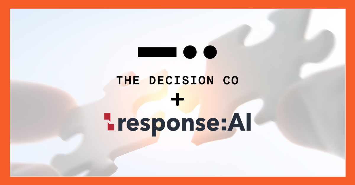 THE DECISION CO. ACQUIRES A STAKE IN RESPONSE:AI